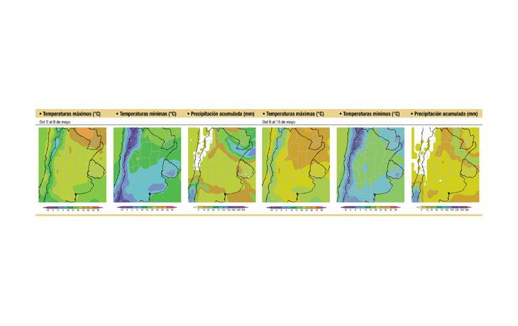 Lloverá sobre el nordeste y el centro este del área agrícola