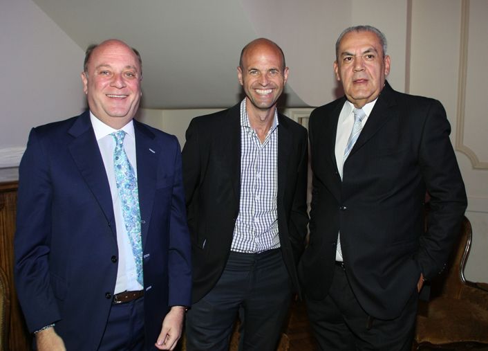 Guillermo Dietrich junto al editor de Ámbito Financiero Ignacio Zuleta