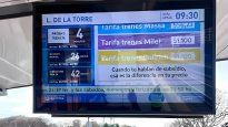 El cartel que apareció en las estaciones de tren.