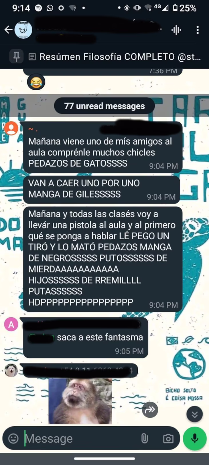 Los chats que despertaron la escalada de tensión en la Universidad Nacional de La Matanza. Los chats que despertaron la escalada de tensión en la Universidad Nacional de La Matanza.