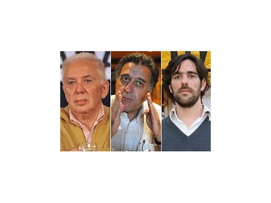 Jorge Altamira, Néstor Pitrola y Nicolás Del Caño