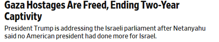 Captura del titular de The Wall Street Journal. Captura del titular de The Wall Street Journal.