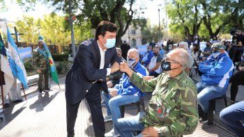 Espinoza participó de un acto por Malvinas: Para nosotros cada día es 2 de abril