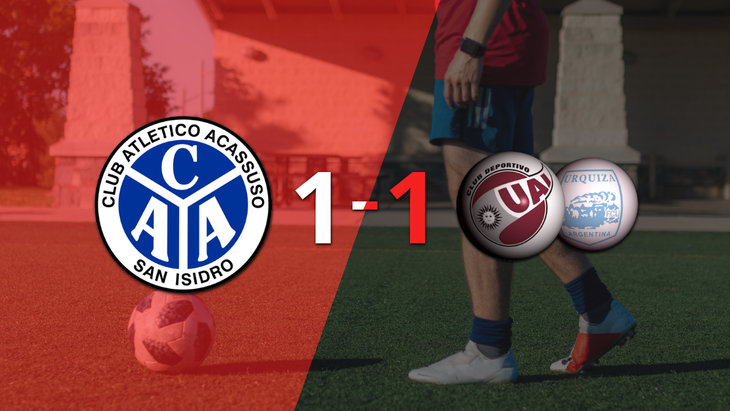 UAI Urquiza empata sobre el final con gol de Santino Sciacqua