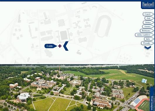 El sitio de la Universidad de Bucknell, también premiada con el Webby.