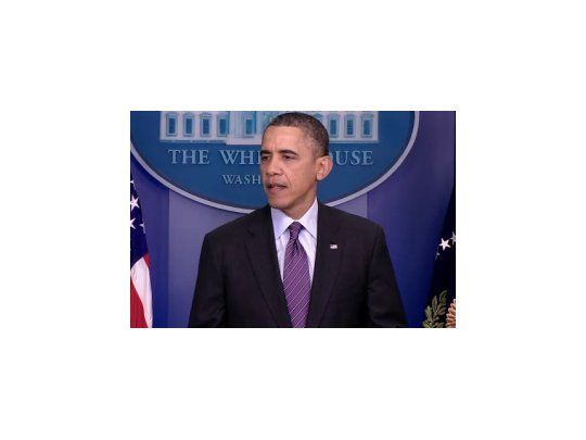 Barack Obama, durante el discurso sobre la muerte de Nelson Mandela.