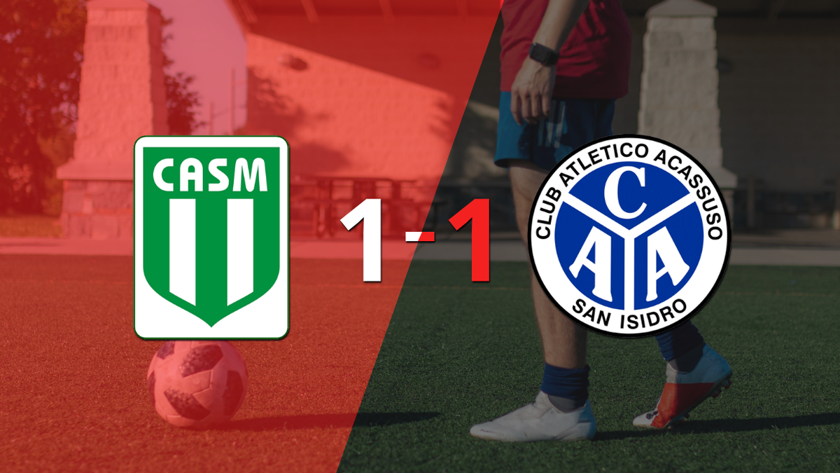 San Miguel and Acassuso share the points and draw 1-1