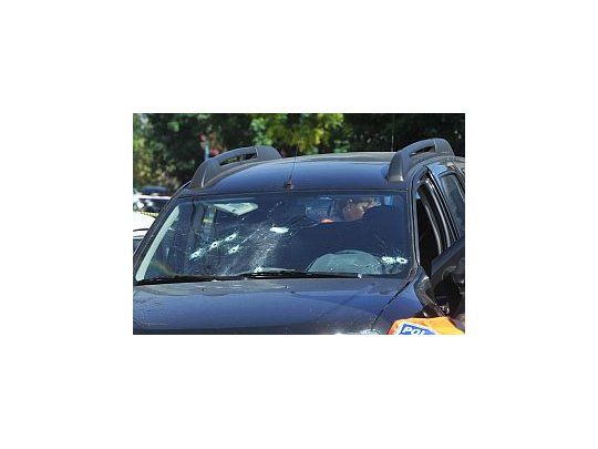 El delincuente iba en una camioneta que había sido robado el jueves.