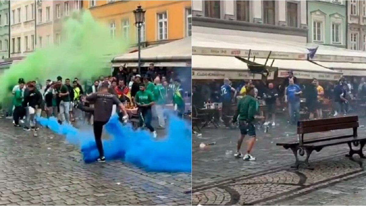 Betis and Chelsea fans had a pitched battle, before the Conference League final