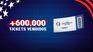 Conmebol reported that more than 600,000 tickets have already been sold to date to attend the Copa América to be organized by the United States. Conmebol reported that more than 600,000 tickets have already been sold to date to attend the Copa América to be organized by the United States.