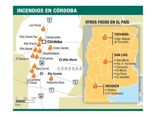 Incendios no cesan: hay 500 evacuados y heridos