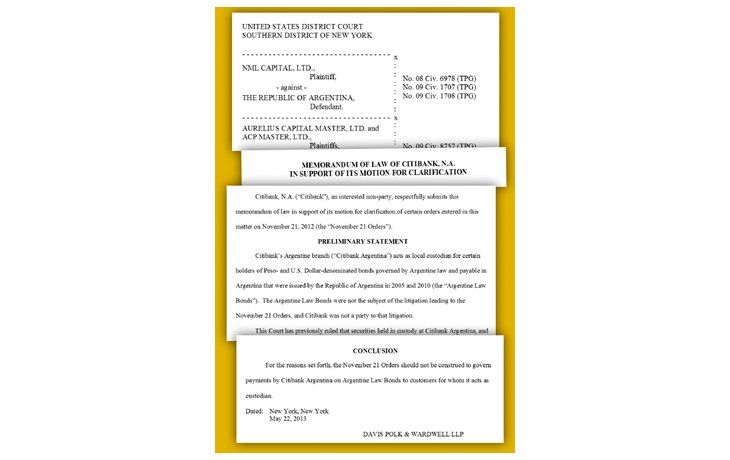 El Citibank le pidió aclaración a Griesa y confundió a mercados