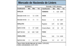 Escasa oferta de animales en Liniers
