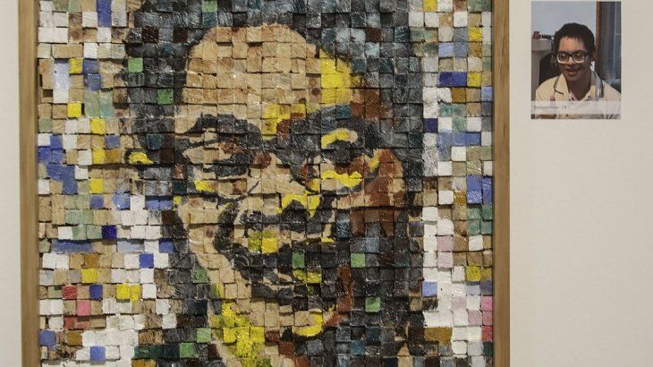 Obra de la muestra Mi Retrato.