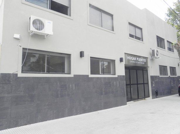 El frente del hogar de discapacitados en San Martín que hoy se convirtió en un centro de aislamiento.