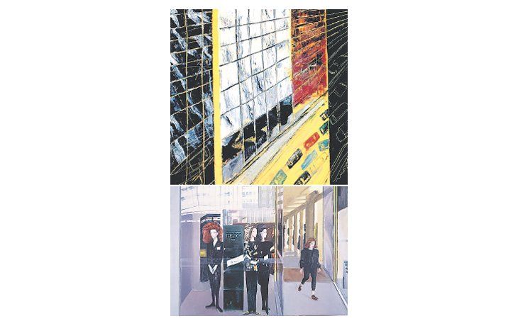 ámbito.com | “Fifth Av.” representa la fuerza de la energía urbana y el movimiento (arriba). “En la tienda” es una obra enigmática que habla de la condición humana (abajo).