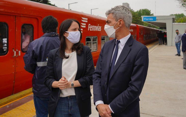 Mario Meoni junto a Soledad Martínez.