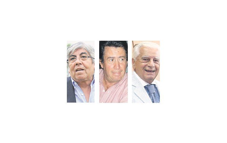 Hugo Moyano, Augusto Alasino, Antonio Cafiero