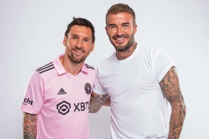 Messi y Beckham en Miami.