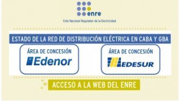 Enterate si en tu barrio habrá cortes de luz