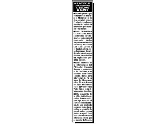 Intenta Duhalde asumir como jefe del PJ porteño