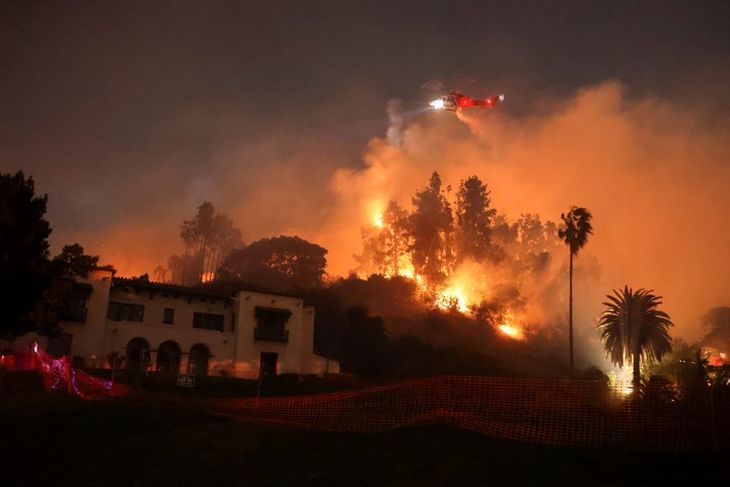The houses of famous people destroyed by flames