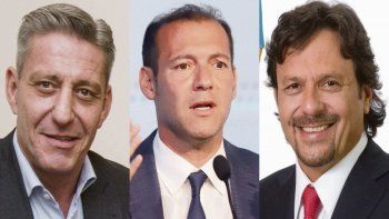 Mariano Arcioni, Omar Gutiérrez y Gustavo Sáenz.