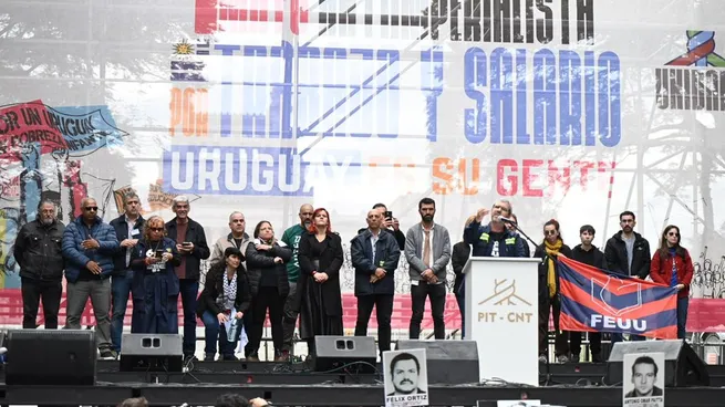 El PIT-CNT puso el foco en el diálogo por la seguridad social en su discurso de 1° de mayo.&nbsp;