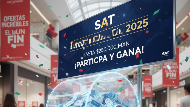 Sorteo del SAT 2025: así puedes participar y ganar hasta 250 mil pesos en El Buen Fin