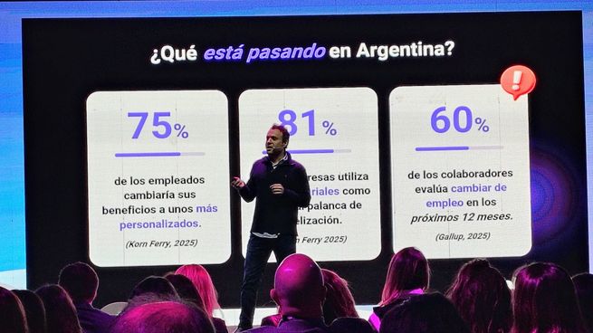 Agustín Perelman, co-founder de Bonda, en la apertura de la sexta edición de HRTrends by Bonda.