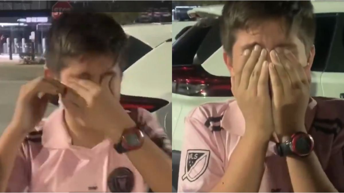 A boy fulfilled his dream of meeting Lionel Messi and his reaction touched everyone on the networks