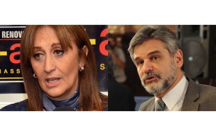 Mirta Tundis y Daniel Filmus.