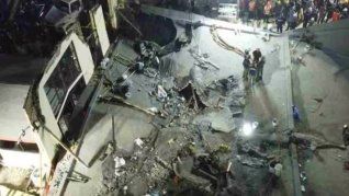 Impresionante derrumbe en una iglesia de México