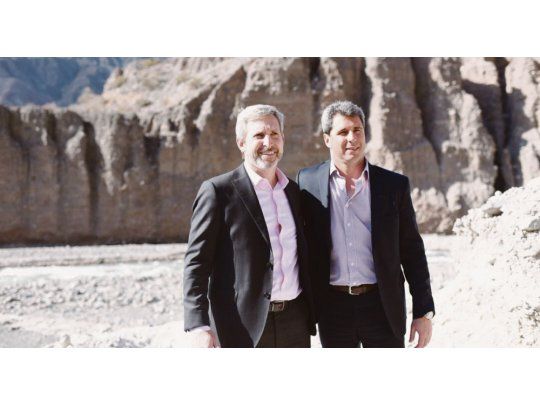 Guiños. Frigerio formalizó aval a esquema de financiación de El Tambolar ante Uñac, un mandatario PJ dispuesto a negociar el Presupuesto 2019.