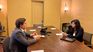 The president of the Central Bank of Uruguay, Diego Labat, met with the number 2 of the IMF, Gita Gopinath.