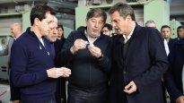 Sergio Massa y Eduardo Wado de Pedro en su recorrida por Catamarca.&nbsp;