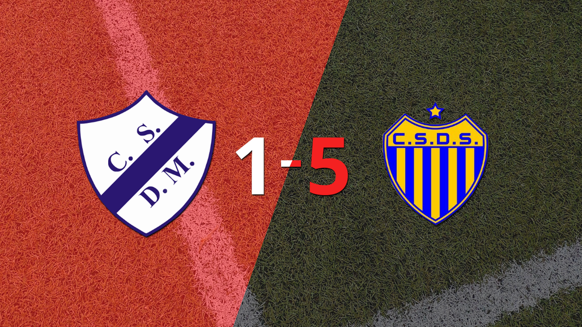 With a hat-trick and a great performance by Sebastián Vivas, Dock Sud thrashed Dep. Merlo