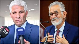 Rivales: Claudio Poggi y Alberto Rodríguez Saá.