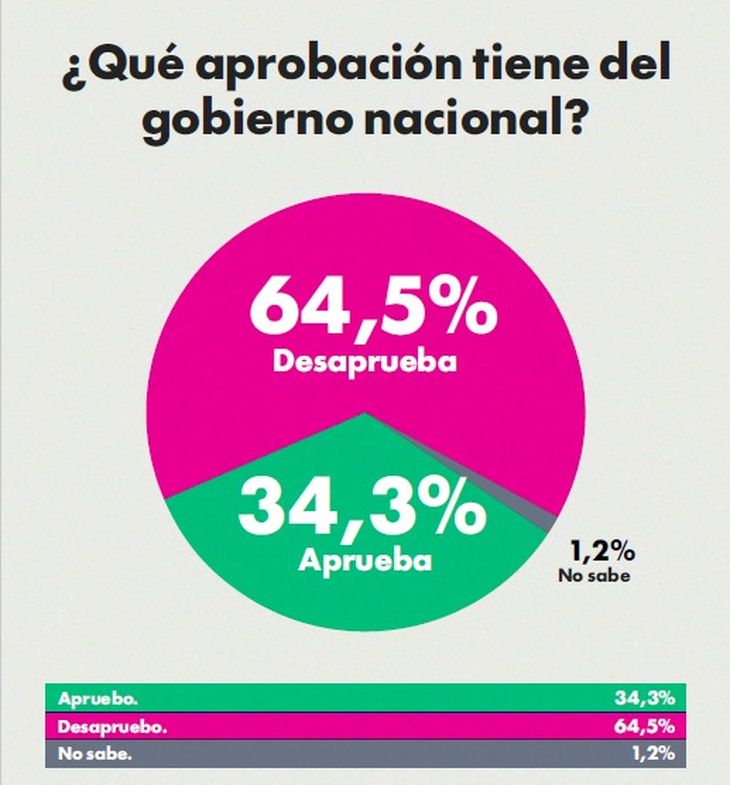 Siete de cada diez no aprueban la gestión mileísta. Siete de cada diez no aprueban la gestión mileísta.