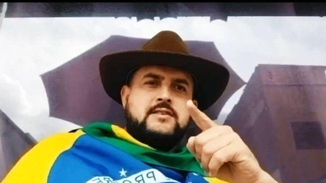 Zé Trovao, el líder de los camioneros bolsonaristas.