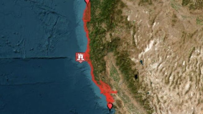 Un fuerte terremoto impactó la costa de California.