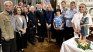 Macron and his wife with human rights leaders during their visit to the Santa Cruz church. Macron and his wife with human rights leaders during their visit to the Santa Cruz church.