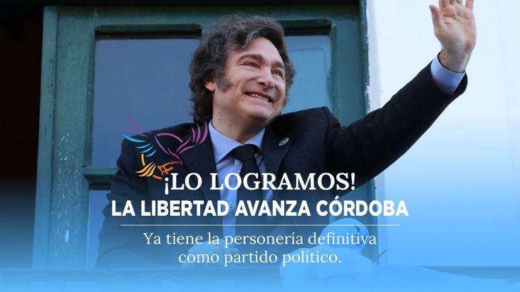 La Libertad Avanza logró la personería jurídica en Córdoba. La Libertad Avanza logró la personería jurídica en Córdoba.
