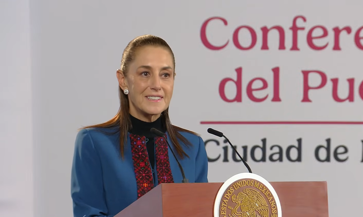 Claudia Sheinbaum en la Mañanera del Pueblo. Claudia Sheinbaum en la Mañanera del Pueblo.