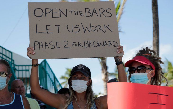 Florida flexibiliz&oacute; su cuarentena y lleva una semana de r&eacute;cords diarios de contagios por coronavirus.