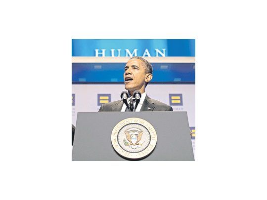 Barack Obama habló el sábado en la cena anual de un grupo que promueve los derechos humanos en EE.UU. Su decisión de que la CIA ultimara a un terrorista de nacionalidad estadounidense encendió una fuerte polémica en el país.