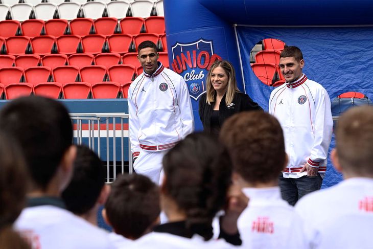 Achraf Hakimi and Marco Verratti were also in the game.