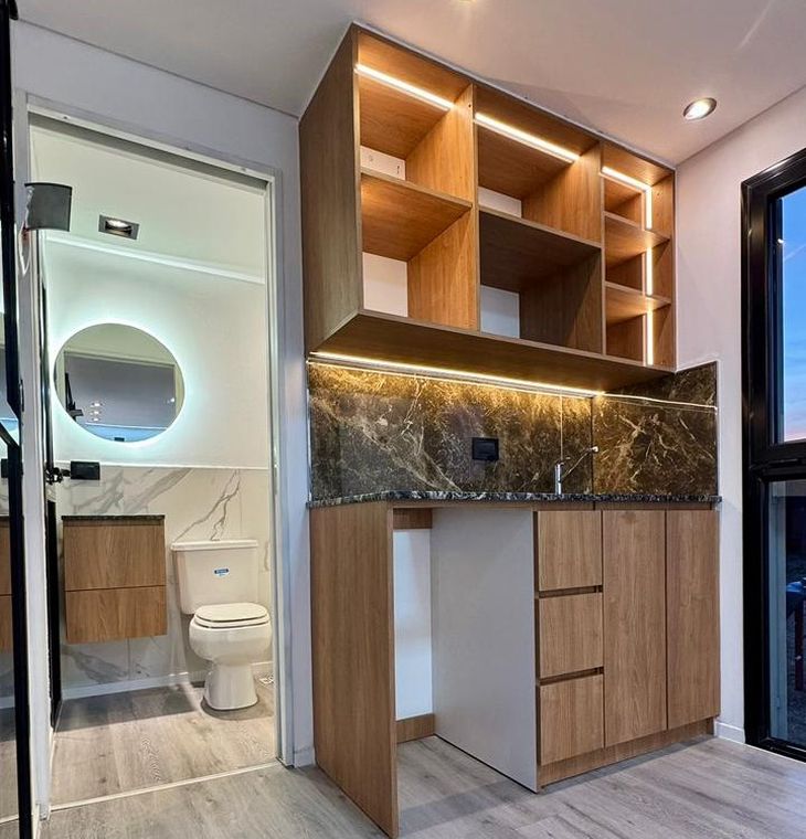 Con cocina y baño, son soluciones habitacionales ideales para quienes no pueden o no desean perder tiempo en obras que demandan más de 8 meses Con cocina y baño, son soluciones habitacionales ideales para quienes no pueden o no desean perder tiempo en obras que demandan más de 8 meses