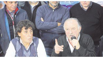 Aliados. Pablo Micheli y Hugo Yasky volverán a dejar de lado sus diferencias para unirse contra el Gobierno en la marcha por la tarde.