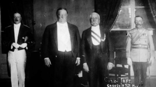 Se produce en 1909 la primera visita oficial de un presidente norteamericano a suelo de México; en Ciudad Juárez, se reúnen Porfirio Díaz y William Howard Taft.  Se produce en 1909 la primera visita oficial de un presidente norteamericano a suelo de México; en Ciudad Juárez, se reúnen Porfirio Díaz y William Howard Taft.